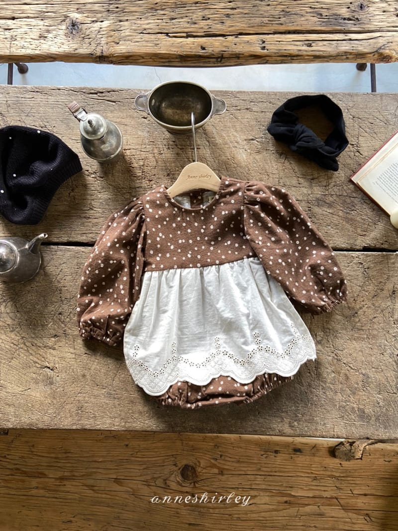 ANNE SHIRLEY - Korean Children Fashion - #Kfashion4kids - Latte Lace Bodysuit - 2