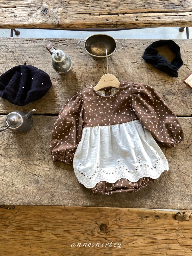 ANNE SHIRLEY - Korean Children Fashion - #Kfashion4kids - Latte Lace Bodysuit - 6