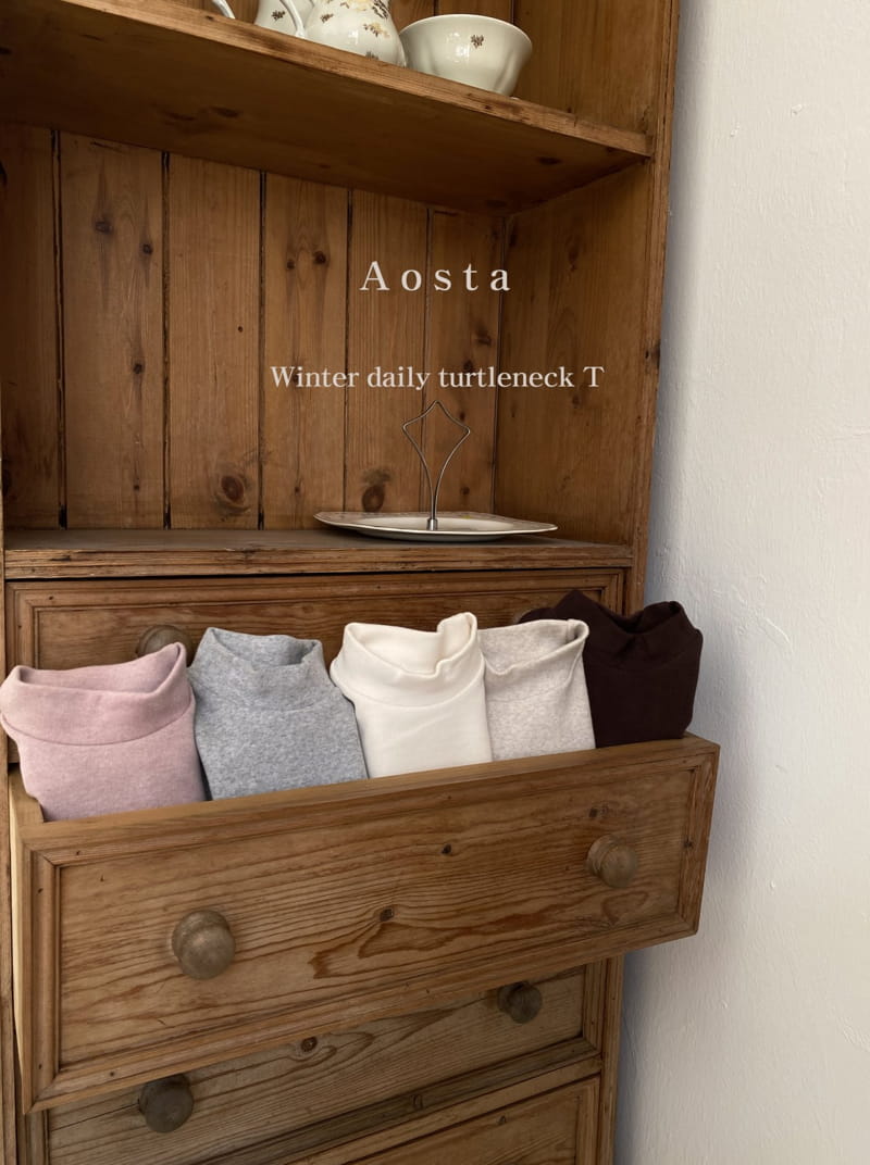 AOSTA - Korean Children Fashion - #Kfashion4kids - Daily Turtleneck Tee