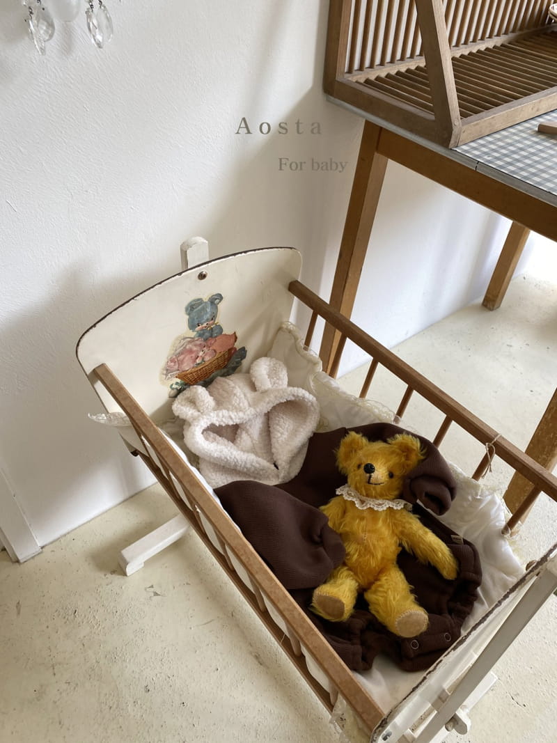 AOSTA - Korean Children Fashion - #Kfashion4kids - Bear Bear Bodysuit - 3