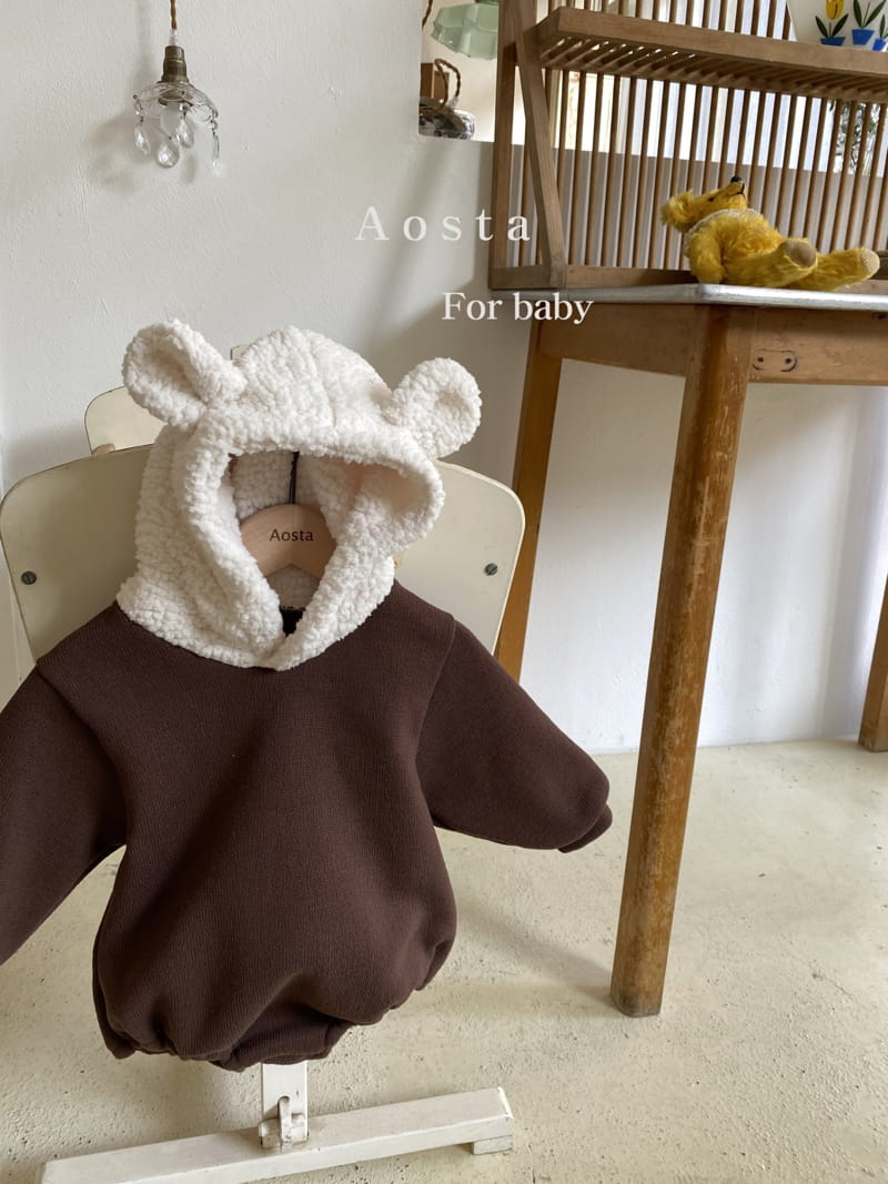 AOSTA - Korean Children Fashion - #Kfashion4kids - Bear Bear Bodysuit - 4