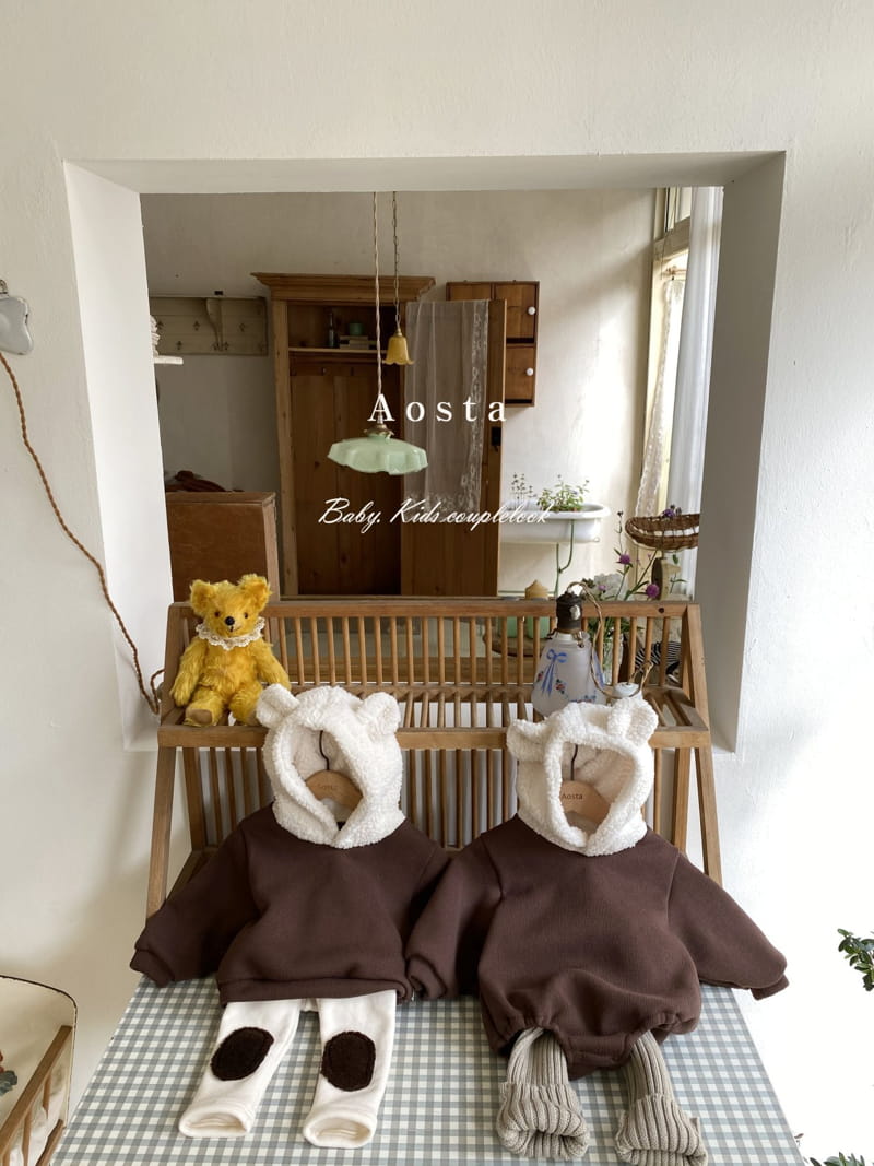 AOSTA - Korean Children Fashion - #Kfashion4kids - Bear Bear Bodysuit - 5
