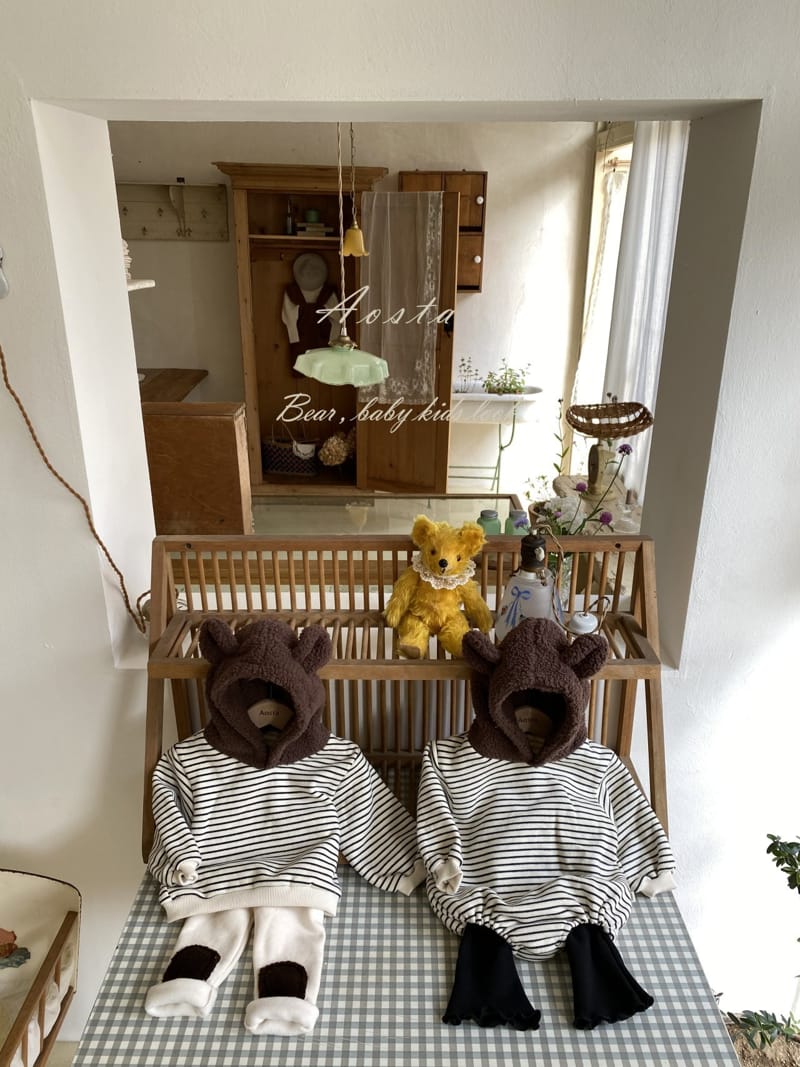 AOSTA - Korean Children Fashion - #Kfashion4kids - Bear Bear Bodysuit - 8