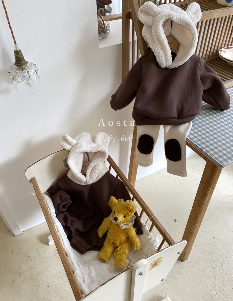 AOSTA - Korean Children Fashion - #Kfashion4kids - Bear Bear Hoody - 6