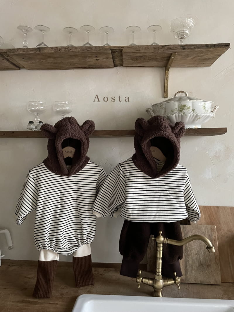 AOSTA - Korean Children Fashion - #Kfashion4kids - Bear Bear Hoody - 9