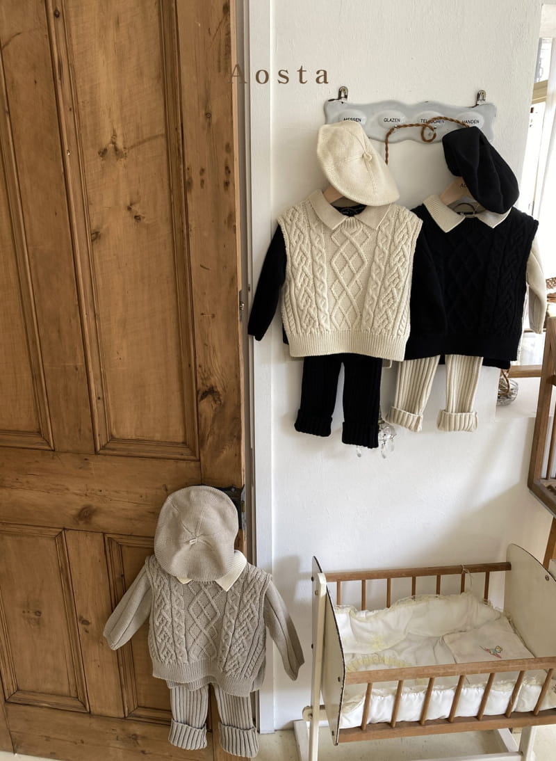 AOSTA - Korean Children Fashion - #Kfashion4kids - Knit Vest - 2