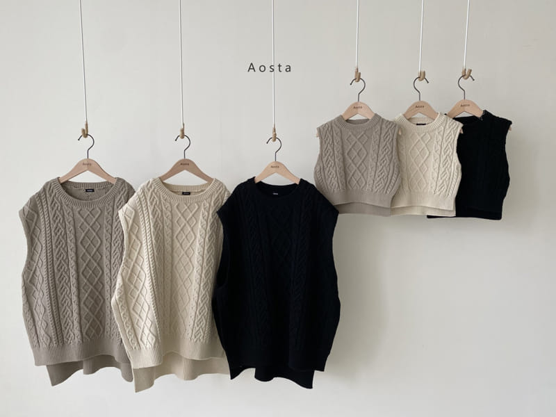AOSTA - Korean Children Fashion - #Kfashion4kids - Mom Knit Vest - 4