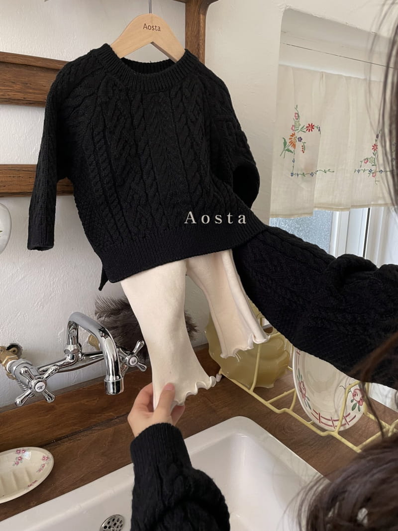 AOSTA - Korean Children Fashion - #Kfashion4kids - Twisted Knit - 3