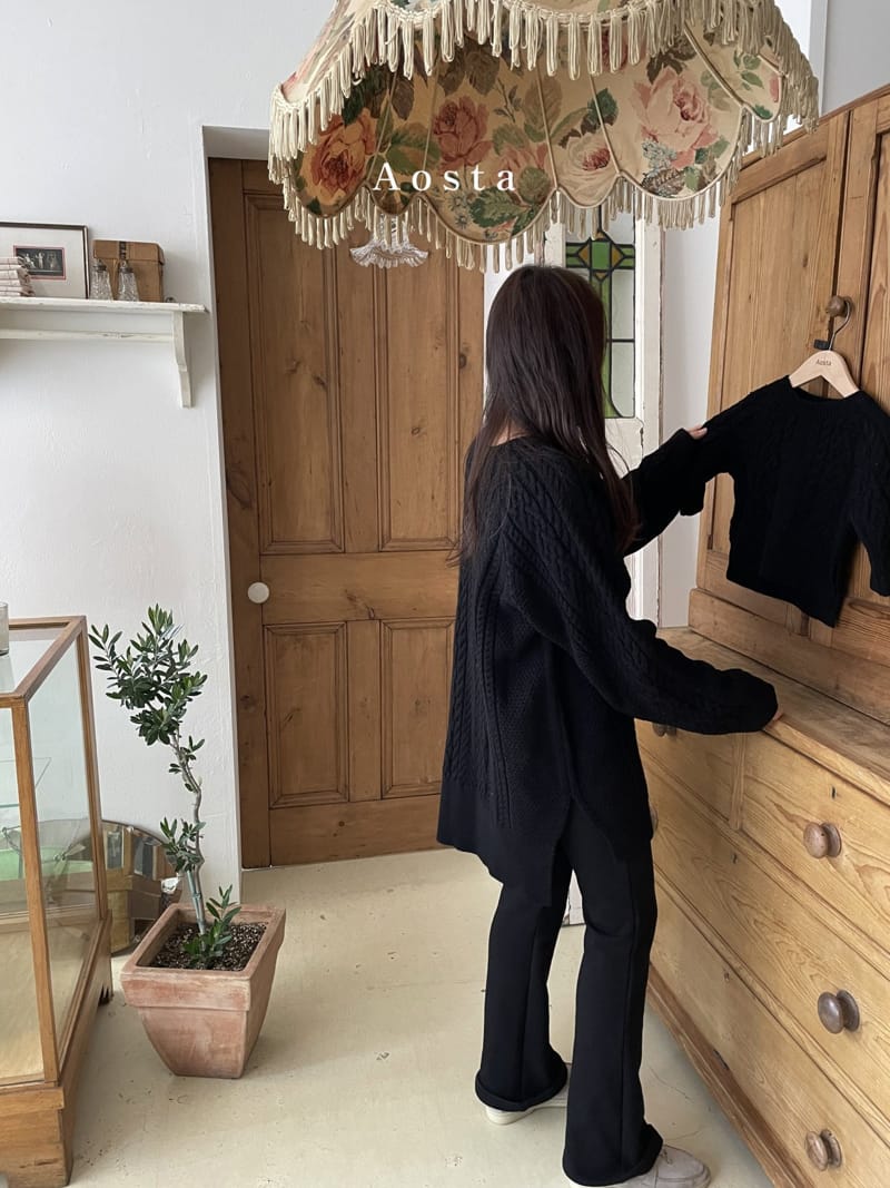 AOSTA - Korean Children Fashion - #Kfashion4kids - Twisted Knit - 6
