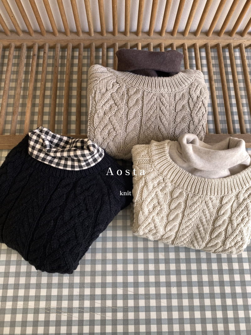 AOSTA - Korean Children Fashion - #Kfashion4kids - Twisted Knit - 7