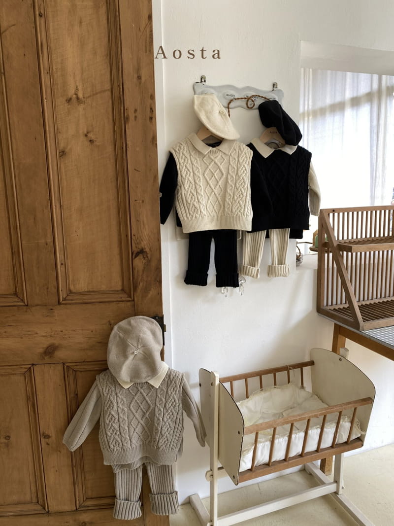AOSTA - Korean Children Fashion - #Kfashion4kids - Collar Knit - 2