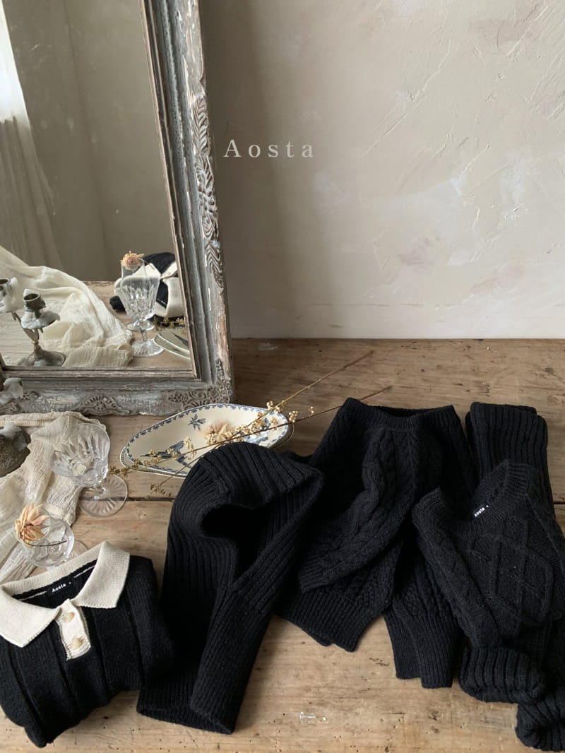 AOSTA - Korean Children Fashion - #Kfashion4kids - Collar Knit - 4