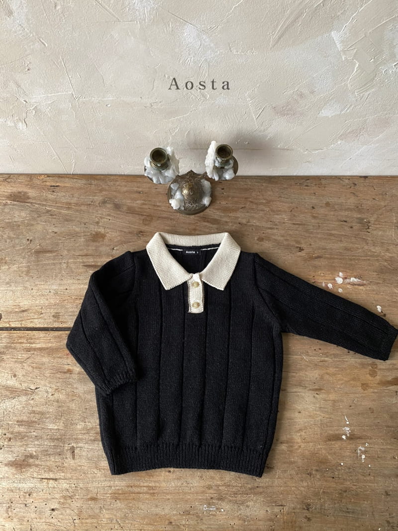AOSTA - Korean Children Fashion - #Kfashion4kids - Collar Knit - 5