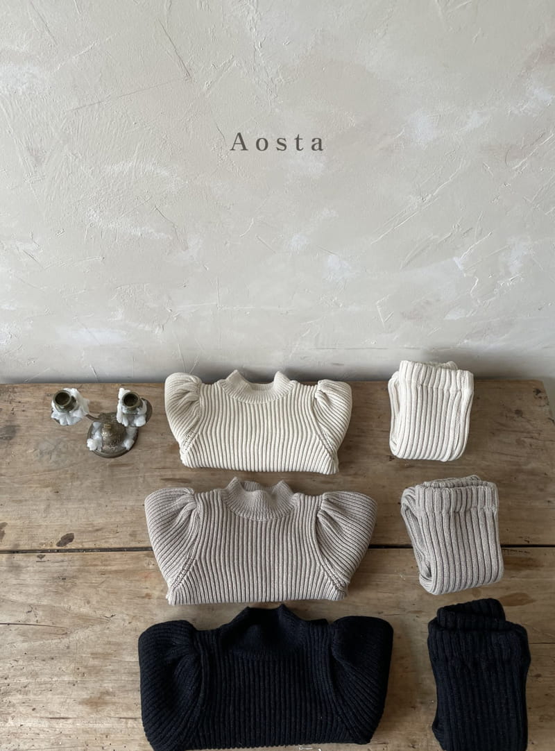AOSTA - Korean Children Fashion - #Kfashion4kids - Puff Knit - 3