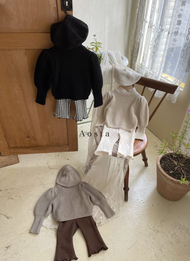 AOSTA - Korean Children Fashion - #Kfashion4kids - Puff Knit - 4