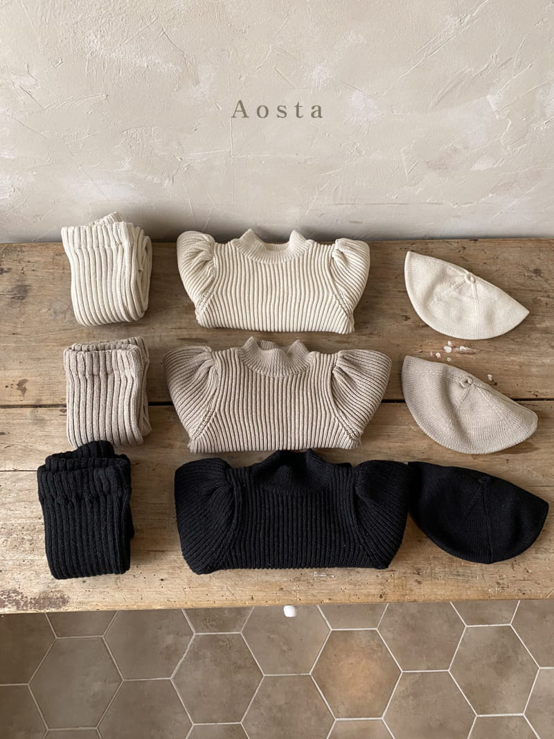 AOSTA - Korean Children Fashion - #Kfashion4kids - Rib Knit Pants