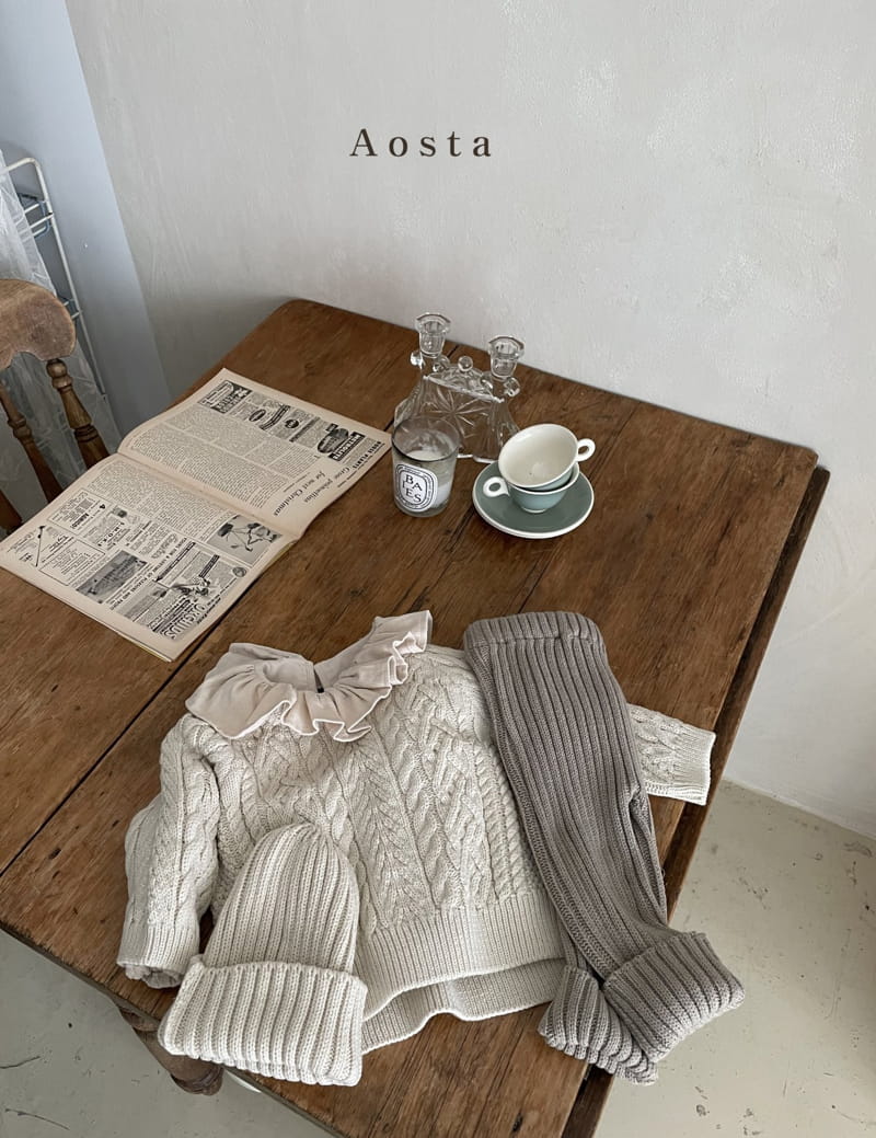 AOSTA - Korean Children Fashion - #Kfashion4kids - Rib Knit Pants - 12
