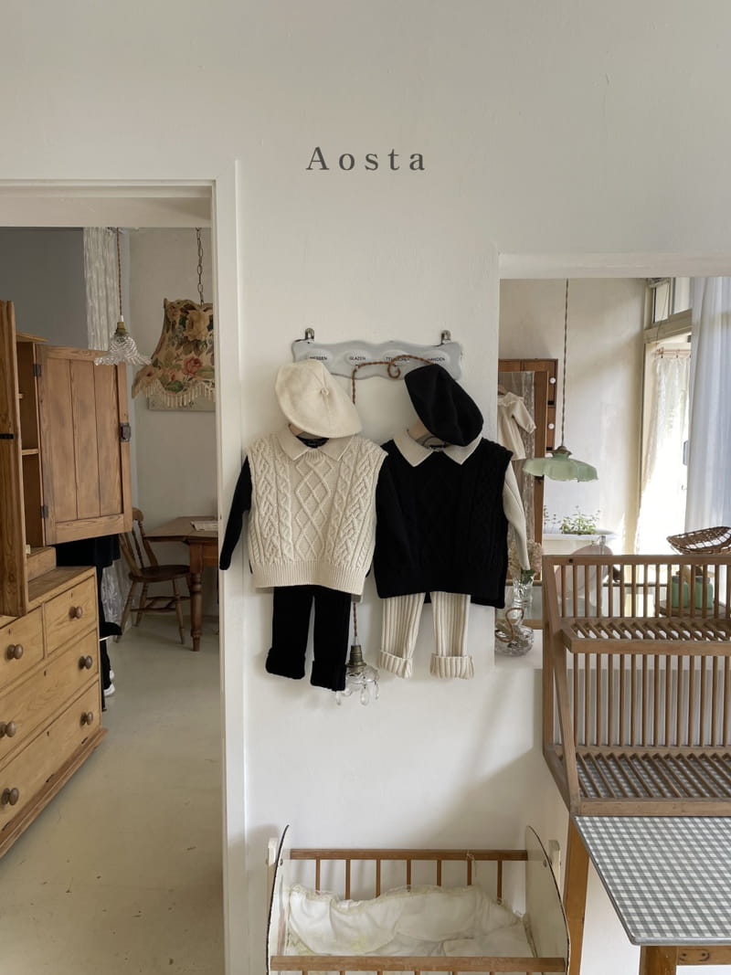 AOSTA - Korean Children Fashion - #Kfashion4kids - Rib Knit Pants - 6