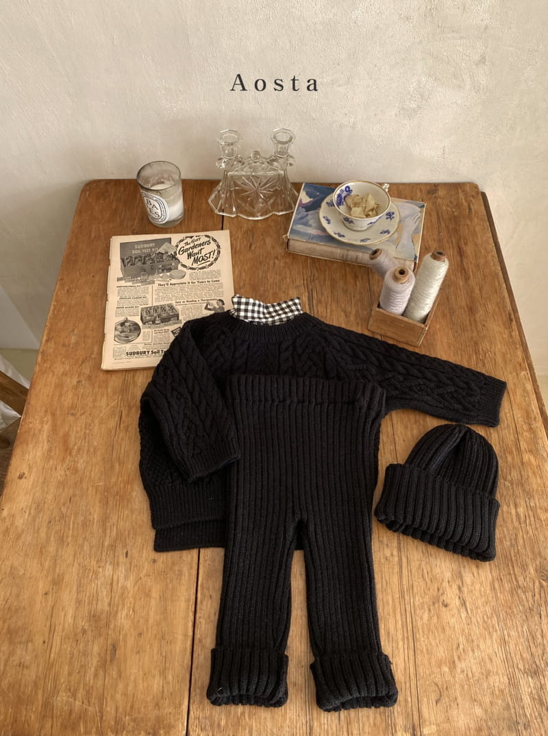 AOSTA - Korean Children Fashion - #Kfashion4kids - Rib Knit Pants - 7