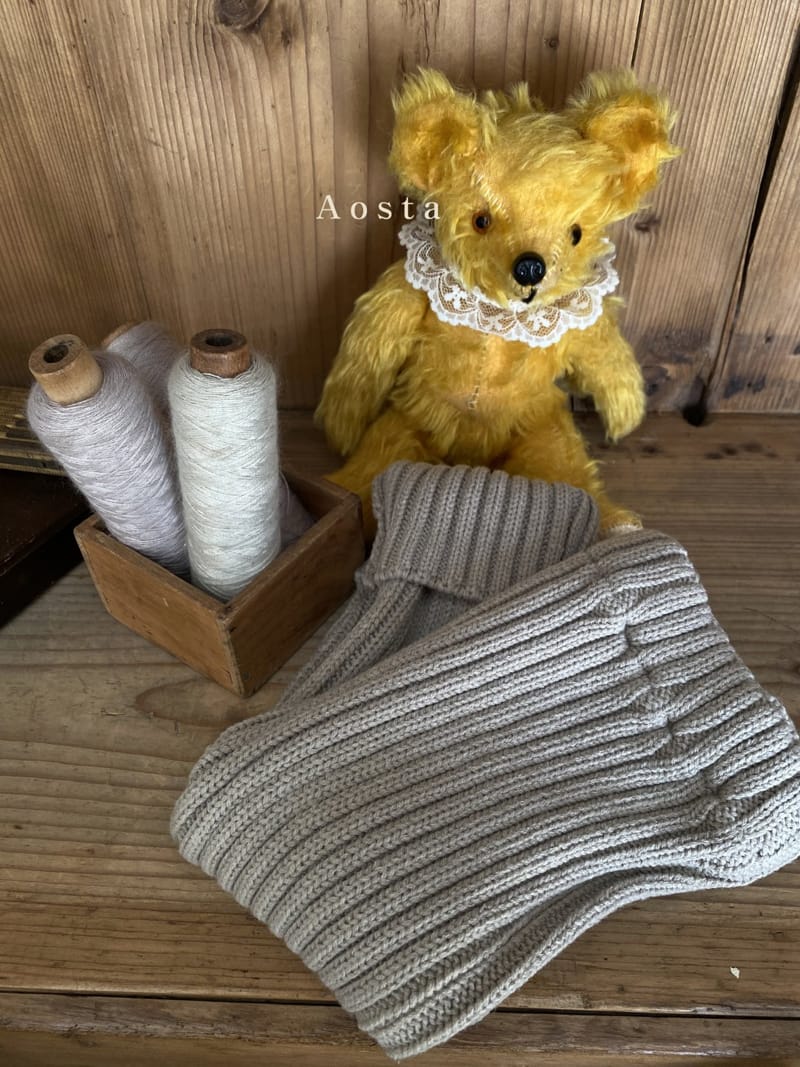 AOSTA - Korean Children Fashion - #Kfashion4kids - Rib Knit Pants - 9
