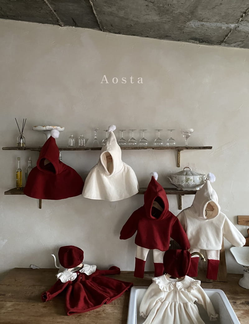 AOSTA - Korean Children Fashion - #Kfashion4kids - Cone Hoody Cape - 4