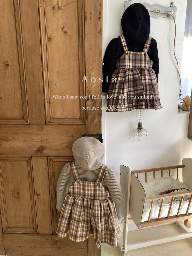 AOSTA - Korean Children Fashion - #Kfashion4kids - Bagel Dungarees One-piece - 3