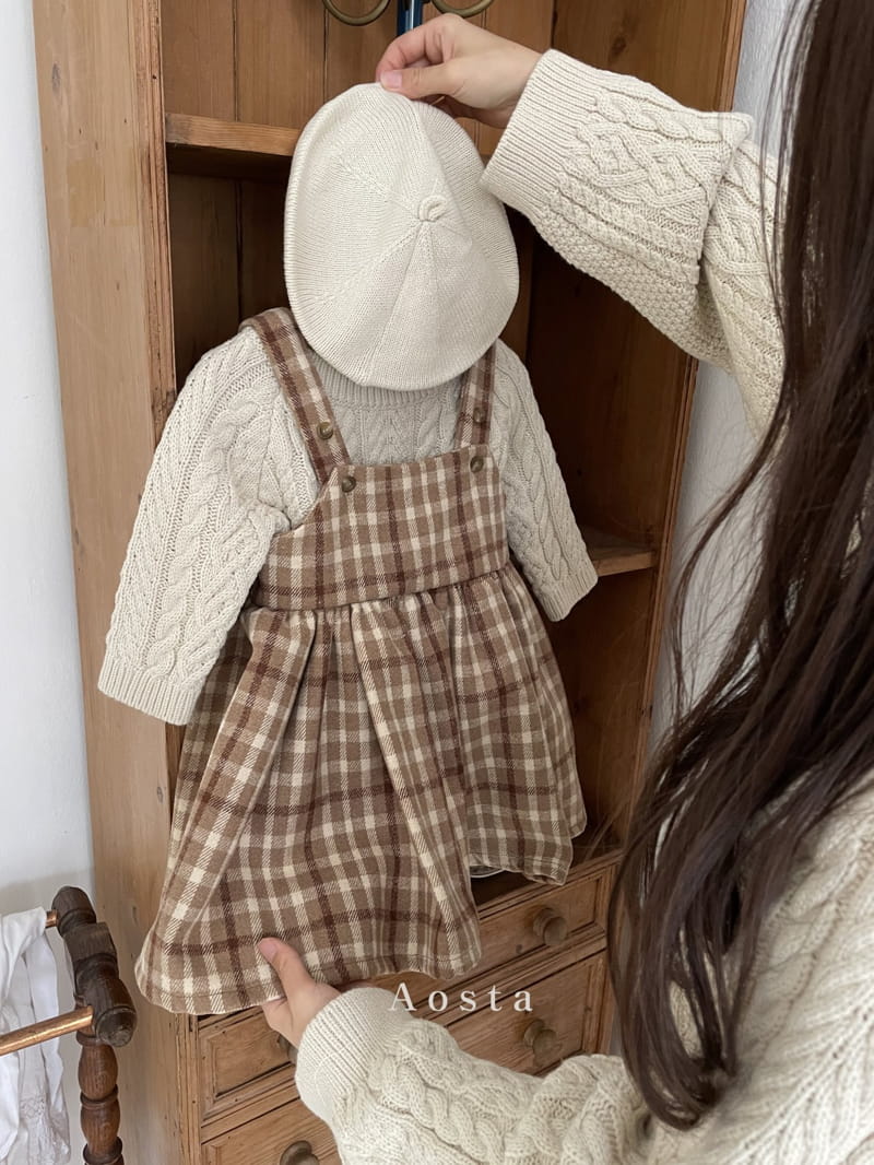 AOSTA - Korean Children Fashion - #Kfashion4kids - Bagel Dungarees One-piece - 5