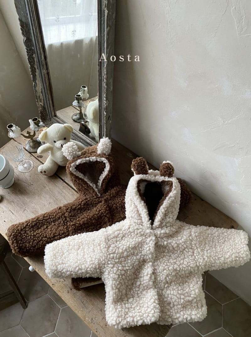 AOSTA - Korean Children Fashion - #Kfashion4kids - Reversible Bear Jacket