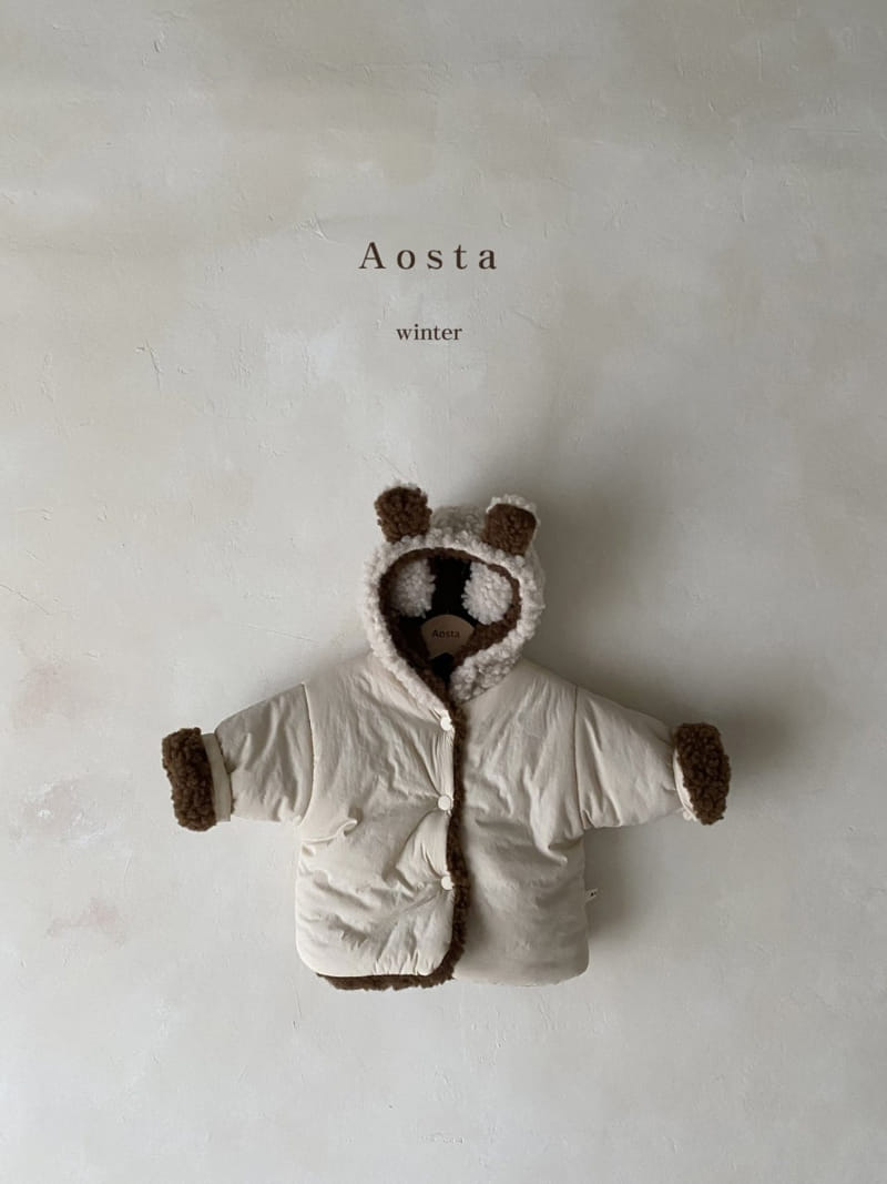AOSTA - Korean Children Fashion - #Kfashion4kids - Reversible Bear Jacket - 10