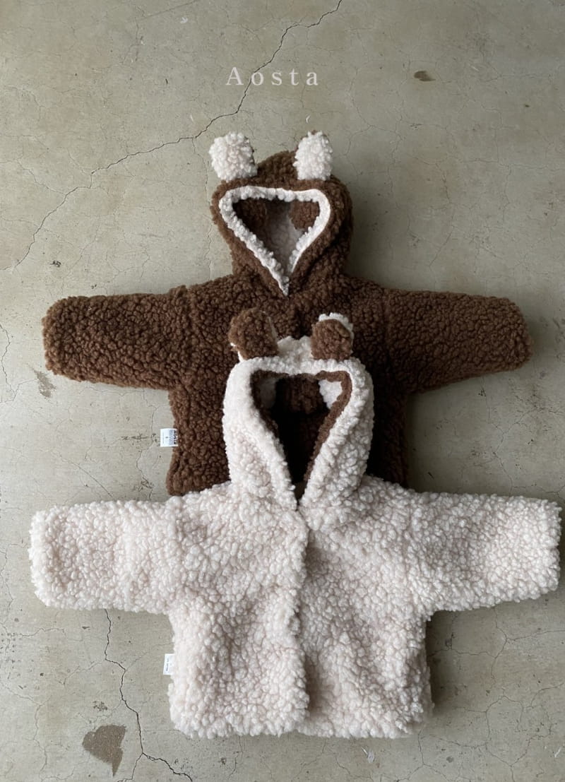 AOSTA - Korean Children Fashion - #Kfashion4kids - Reversible Bear Jacket - 4