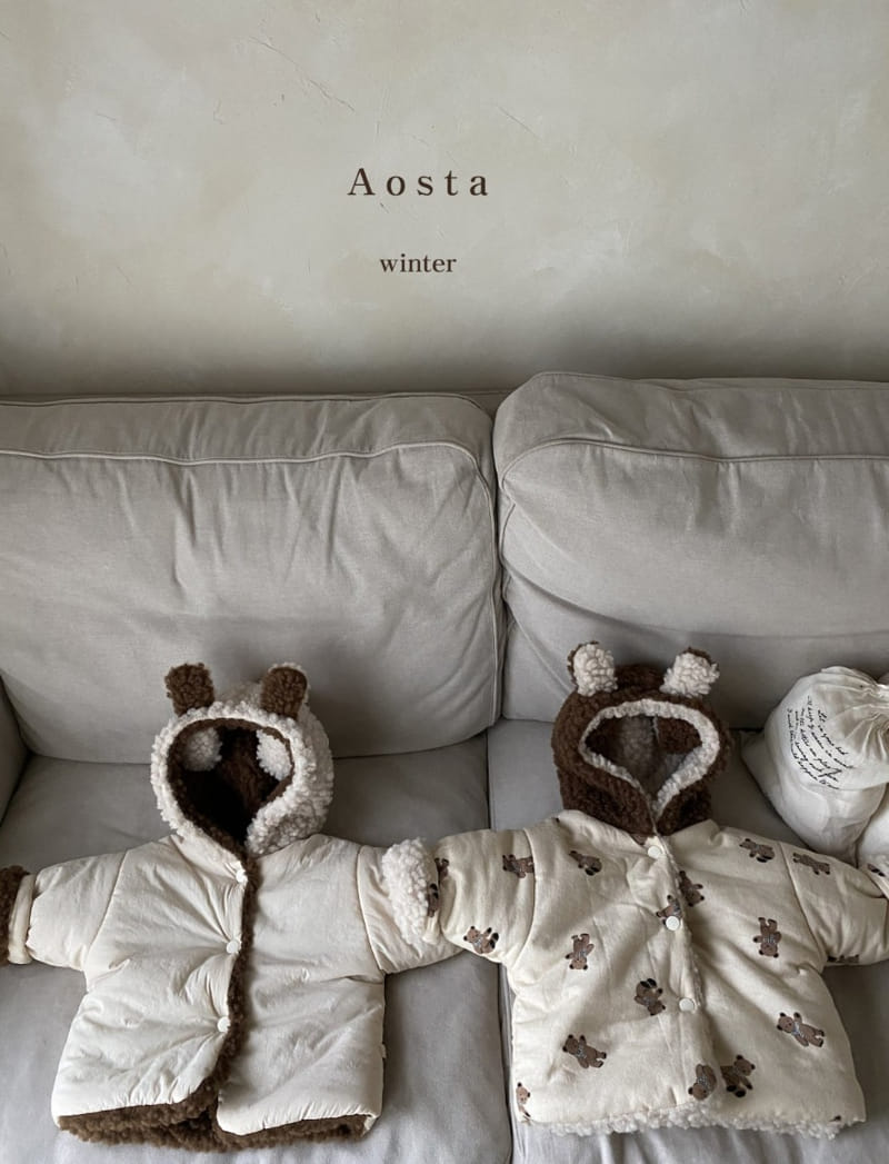 AOSTA - Korean Children Fashion - #Kfashion4kids - Reversible Bear Jacket - 5