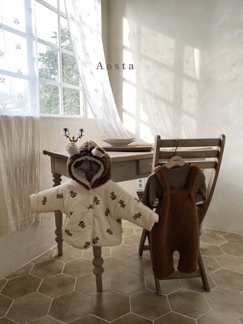 AOSTA - Korean Children Fashion - #Kfashion4kids - Reversible Bear Jacket - 9