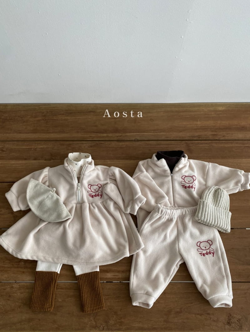 AOSTA - Korean Children Fashion - #Kfashion4kids - Teddy Anorak One-piece - 10