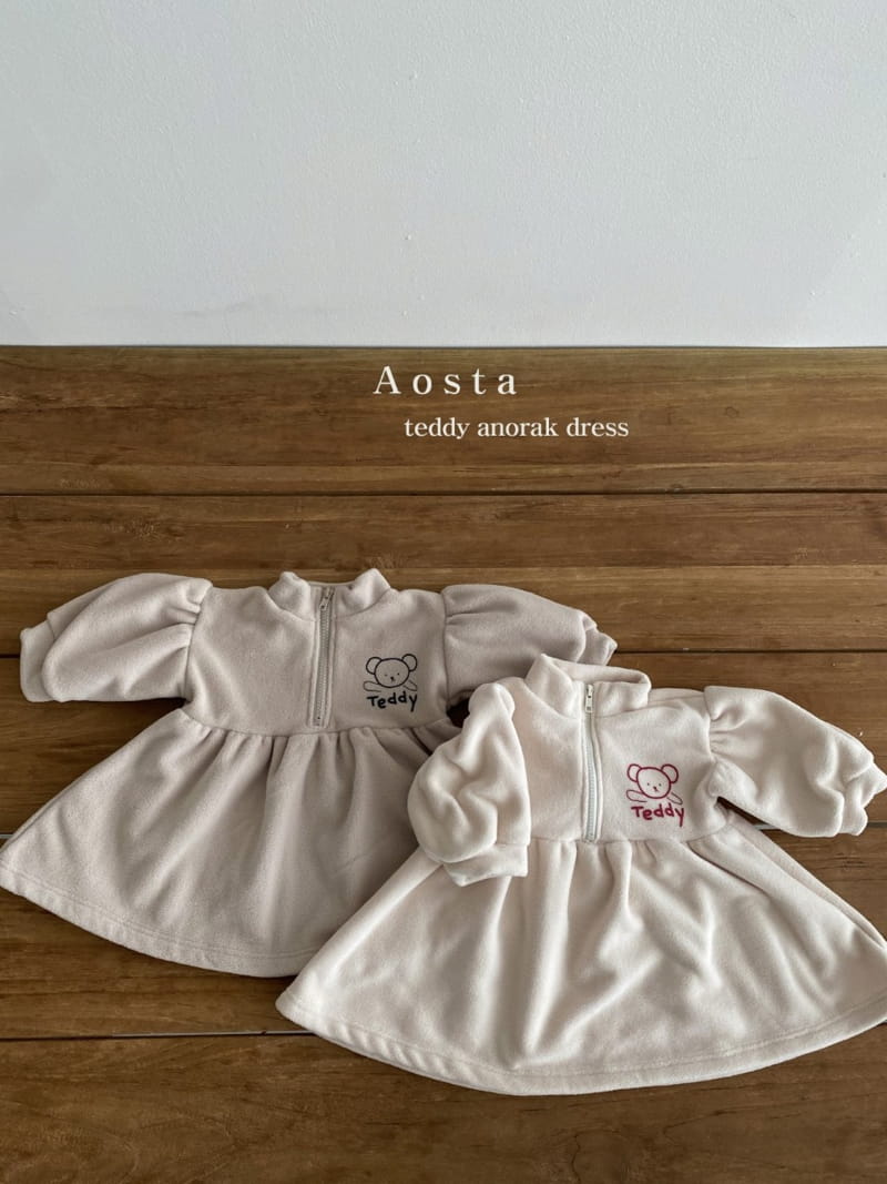 AOSTA - Korean Children Fashion - #Kfashion4kids - Teddy Anorak One-piece - 5