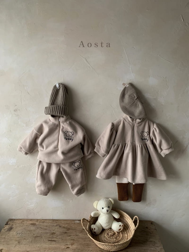 AOSTA - Korean Children Fashion - #Kfashion4kids - Teddy Anorak One-piece - 7
