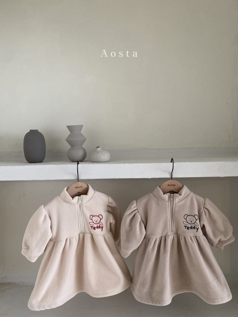 AOSTA - Korean Children Fashion - #Kfashion4kids - Teddy Anorak One-piece - 8