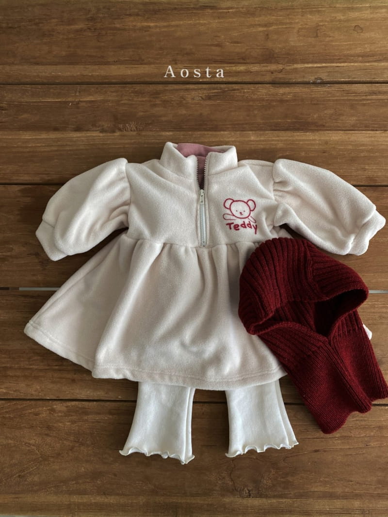 AOSTA - Korean Children Fashion - #Kfashion4kids - Teddy Anorak One-piece - 9