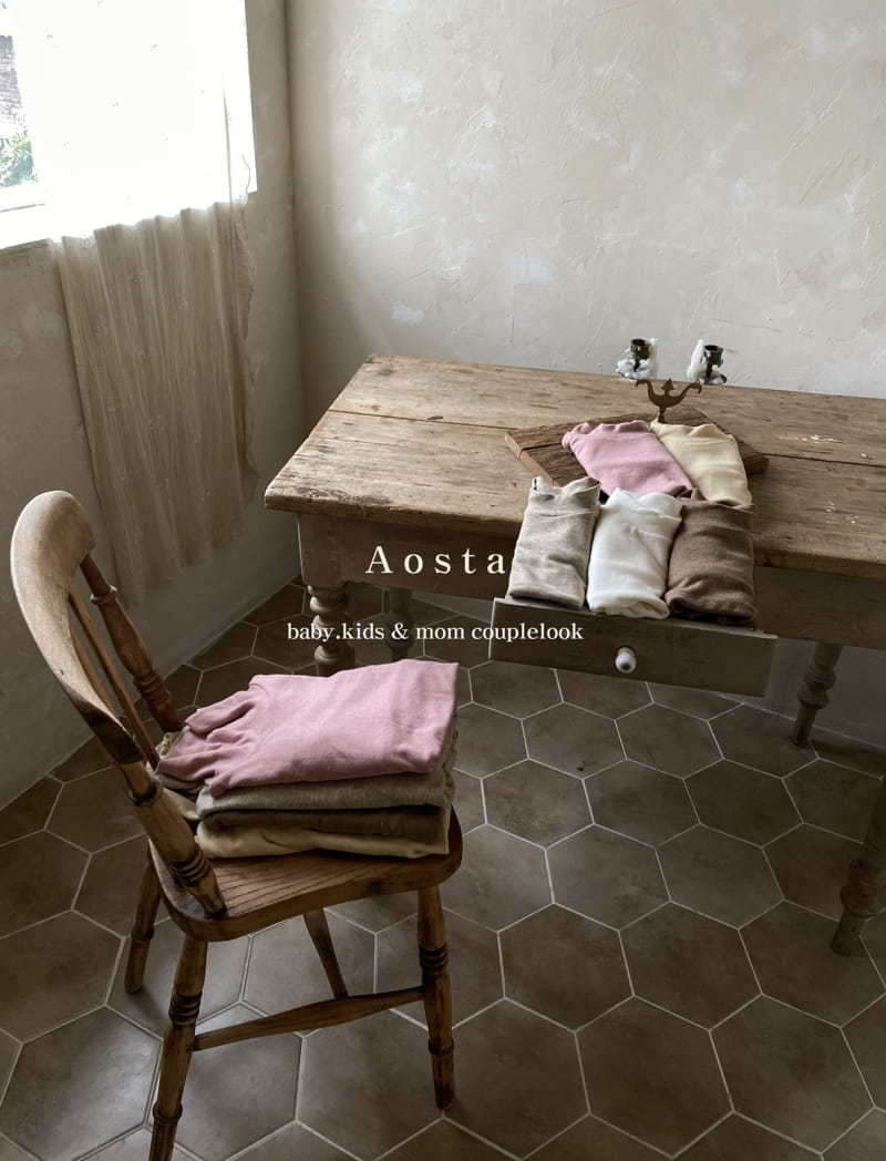 AOSTA - Korean Children Fashion - #Kfashion4kids - Mom Wool Turtleneck Tee