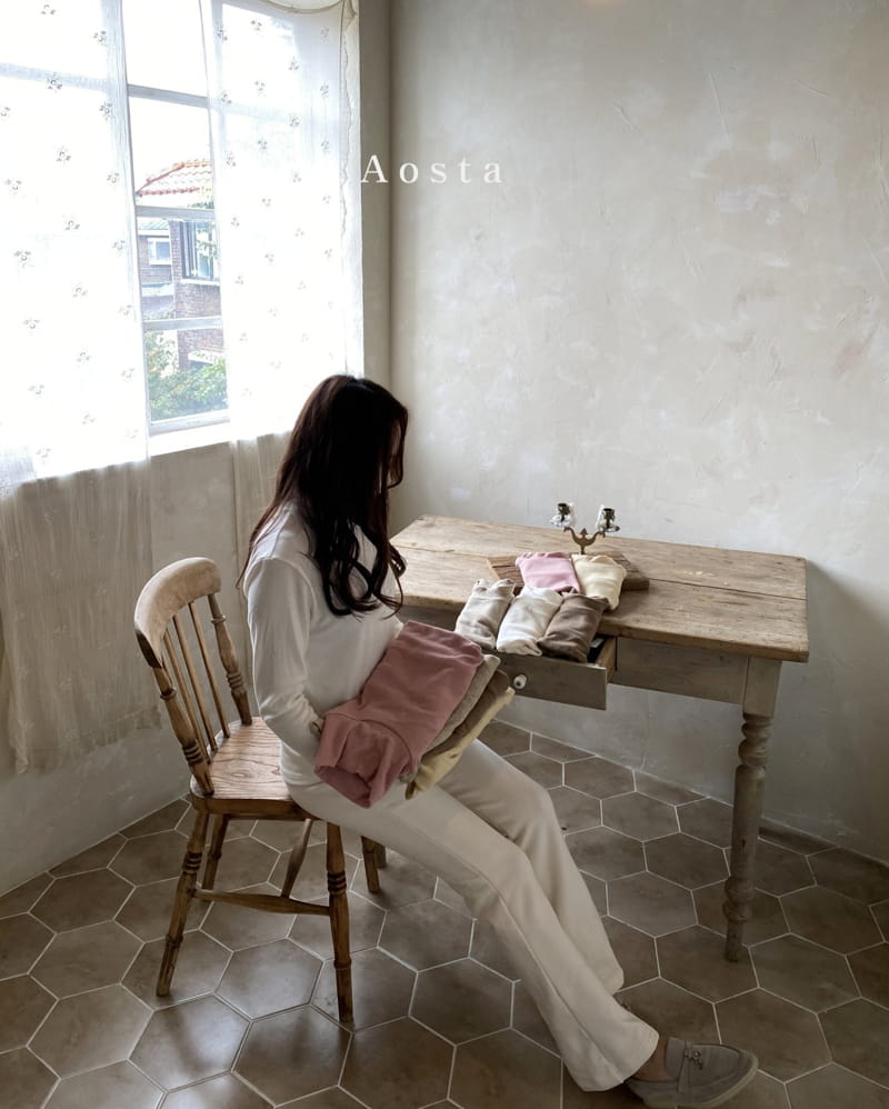 AOSTA - Korean Children Fashion - #Kfashion4kids - Mom Wool Turtleneck Tee - 2
