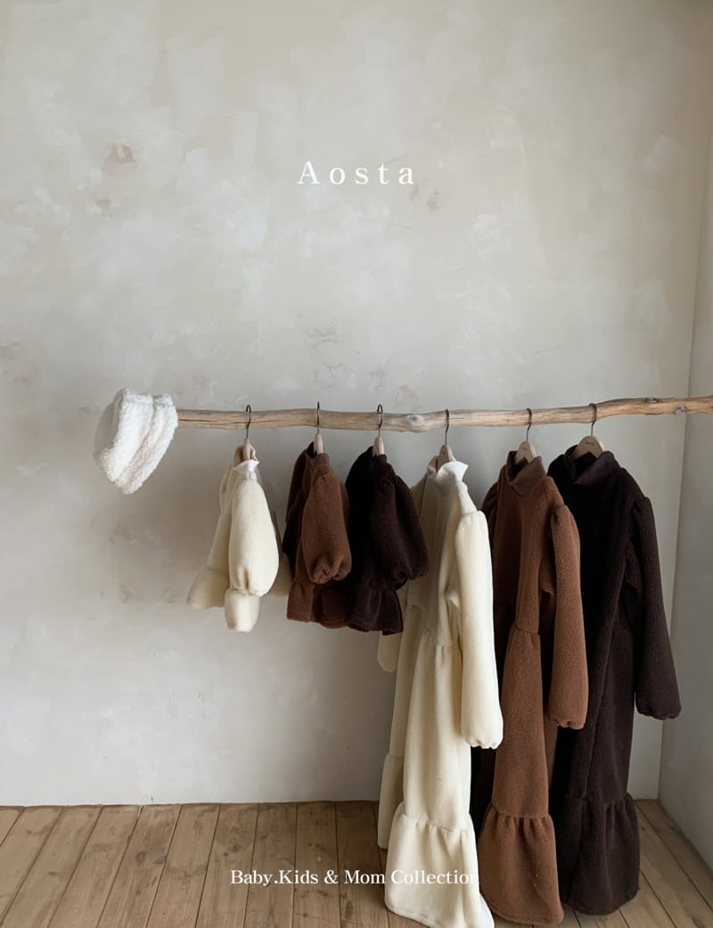 AOSTA - Korean Children Fashion - #Kfashion4kids - Chocolat One-piece