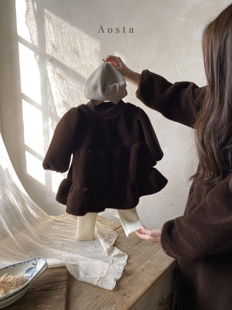 AOSTA - Korean Children Fashion - #Kfashion4kids - Chocolat One-piece - 12