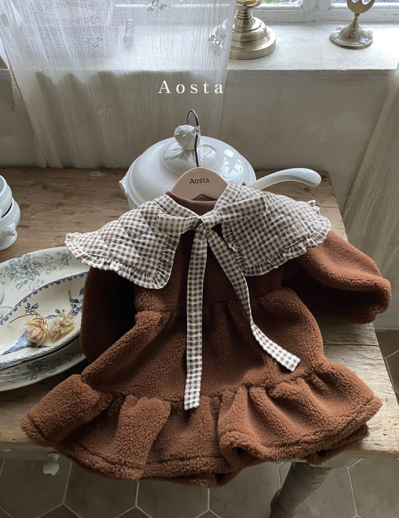 AOSTA - Korean Children Fashion - #Kfashion4kids - Chocolat One-piece - 2