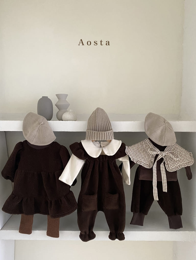 AOSTA - Korean Children Fashion - #Kfashion4kids - Chocolat One-piece - 7