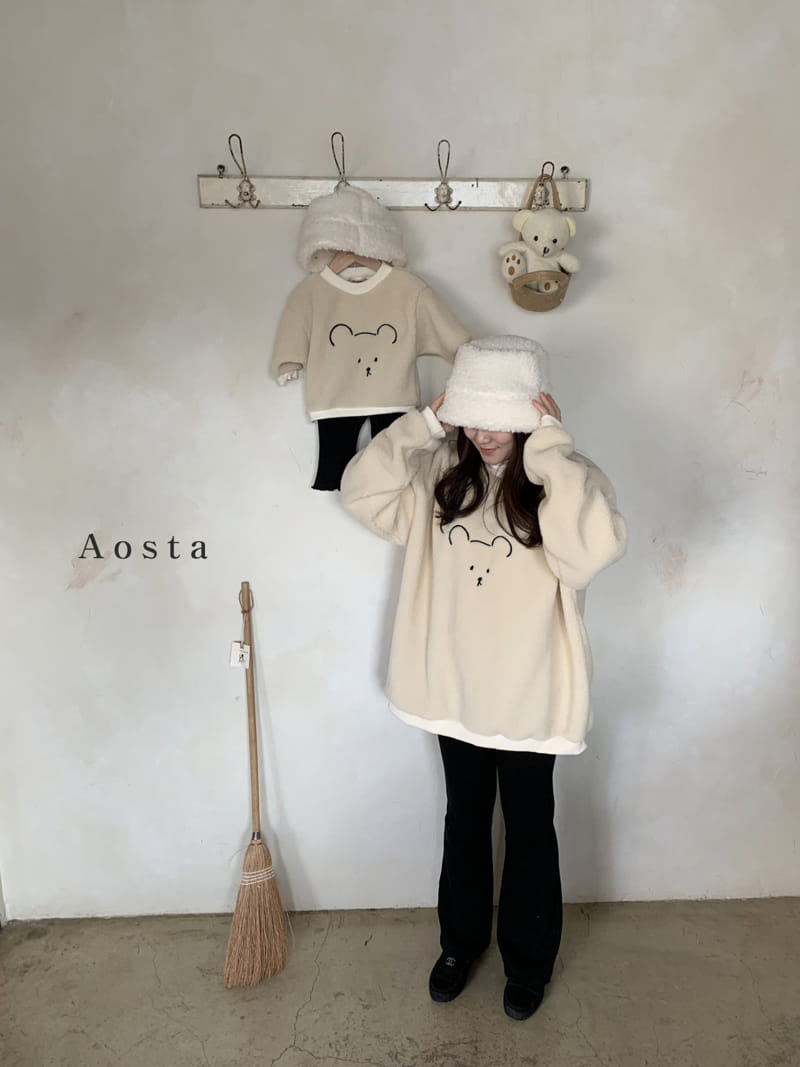 AOSTA - Korean Children Fashion - #Kfashion4kids - Mom Chocolat Bear Sweatshirt - 11