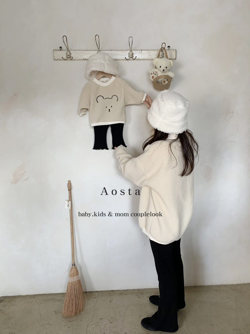 AOSTA - Korean Children Fashion - #Kfashion4kids - Mom Chocolat Bear Sweatshirt - 12