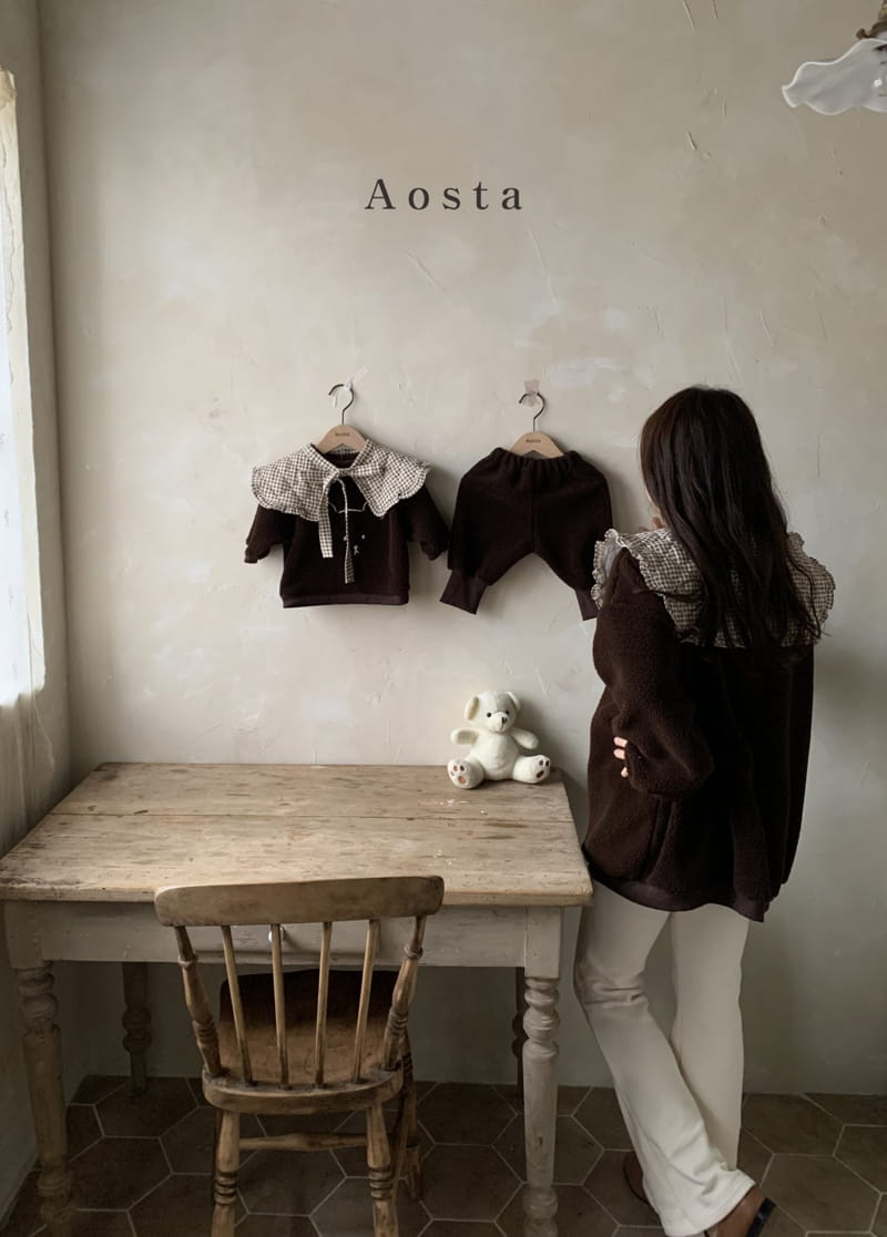 AOSTA - Korean Children Fashion - #Kfashion4kids - Mom Chocolat Bear Sweatshirt - 2