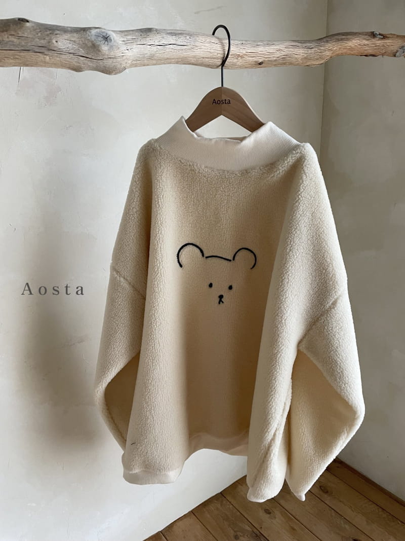 AOSTA - Korean Children Fashion - #Kfashion4kids - Mom Chocolat Bear Sweatshirt - 5