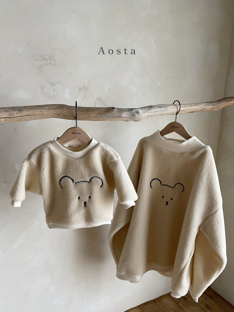 AOSTA - Korean Children Fashion - #Kfashion4kids - Mom Chocolat Bear Sweatshirt - 9