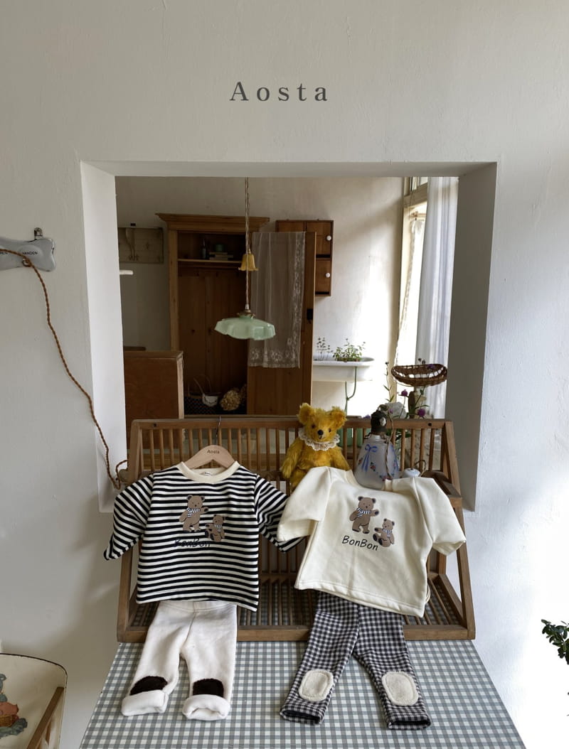 AOSTA - Korean Children Fashion - #Kfashion4kids - Bonjour Bear Tee - 11