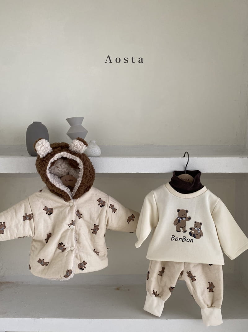 AOSTA - Korean Children Fashion - #Kfashion4kids - Bonjour Bear Tee - 2